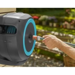 Gardena Wandslangenbox Roll-up 20 Meter Grijs Blauw 14 Gardena Wandslangenbox Roll-up 20 Meter Grijs Blauw -Gardena 123 1111