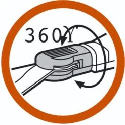 Gardena Classic Grasschaar 360° Draaibaar Staal 37,3x13,4x4,2 Cm -Gardena 123 473