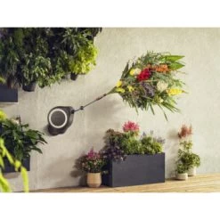 Gardena Wandslangenbox Roll Up 15 Grijs/wit Meter Incl. Tuinspuit -Gardena 123 773